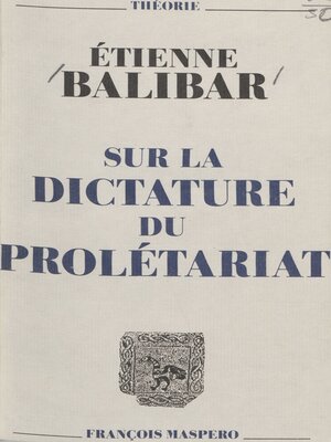 cover image of Sur la dictature du prolétariat
